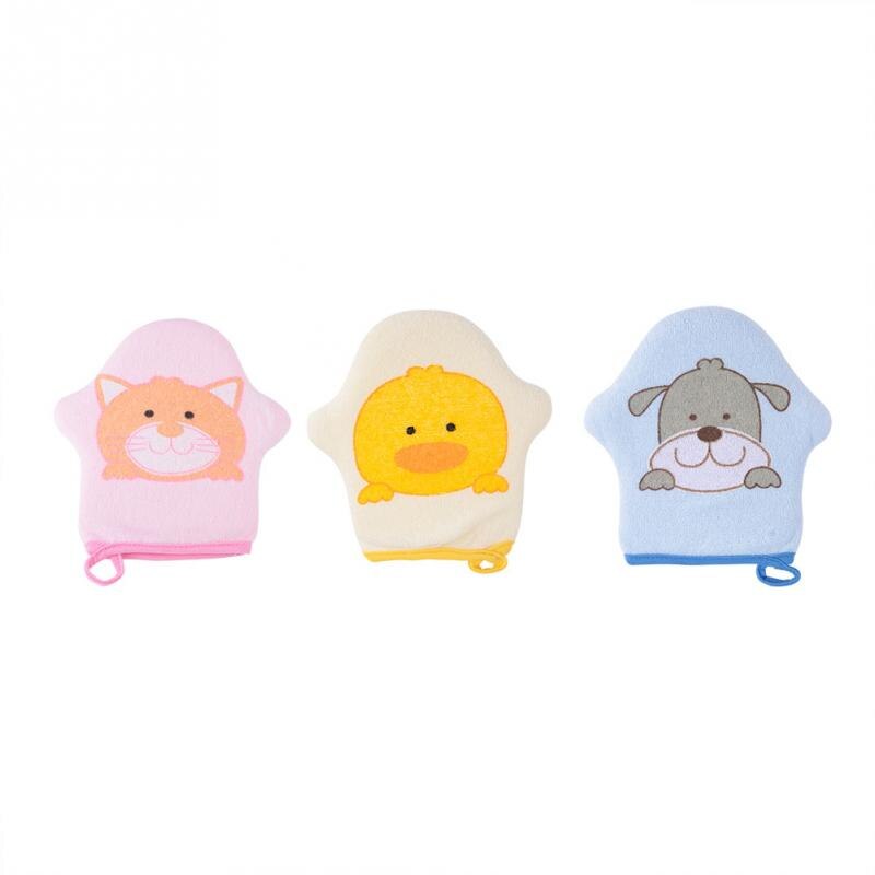 Baby bad dusch svamp tecknad stjärna modell mjuk bomull barn bad borste bomull skrubber baby shower handske svamp babyvård