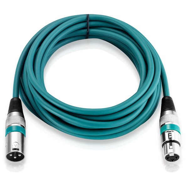 Bochara XLR Cable Male to Female M/F 3Pin OFC Audio Cable Foil+Braided Shielded For Microphone Mixer Amplifier 1m 2m 3m 5m 10m: Green / 1m