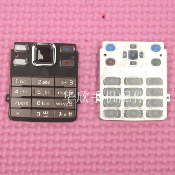 Bruin Toetsenborden Voor Nokia 6300 behuizing Belangrijkste Functie Toetsenborden Knoppen Cover Case