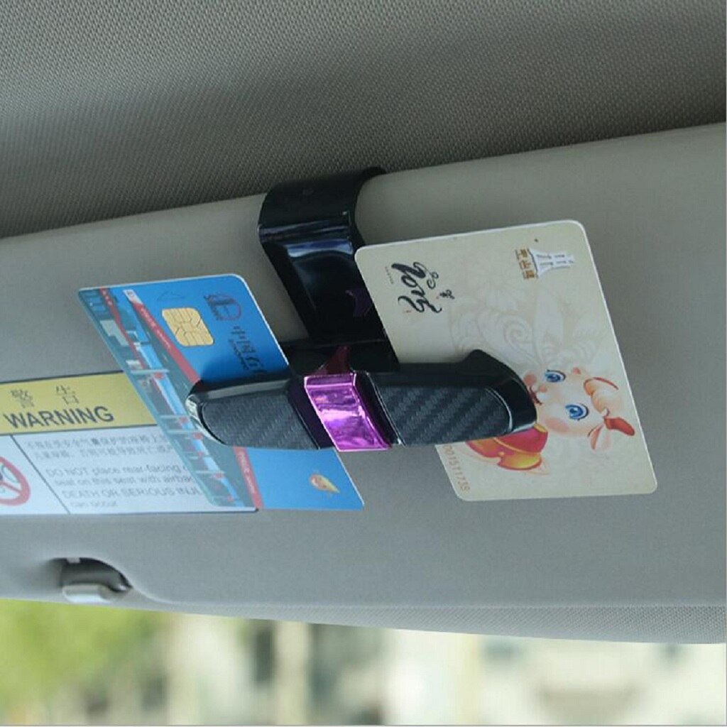 Auto Voertuig Zonneklep Clip Houder Voor Zonnebril Brillen Auto-interieur Accessoire