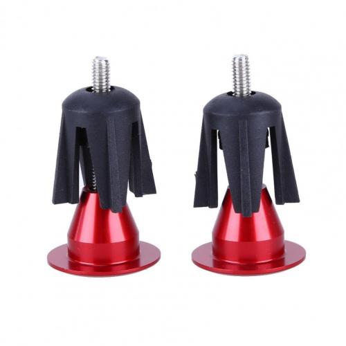 Verkoop! 2 Stuks Aluminium Mountain Fiets Fietsen Stuur 17-22Mm End Stopper Pluggen Caps: Rood