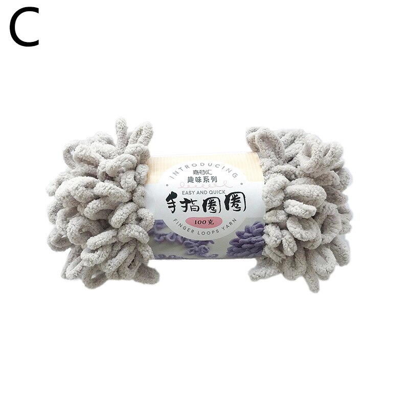 Diy Finger Schleife Garn Hand Strick Heimat Kissen Decke Kreis Linie Dicken Wolle Hand betroffen Gemischt Garn Ring Gesponnen Polyester spielzeug