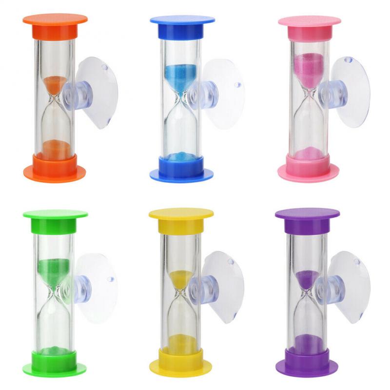 1Pc Hourglass Children Kids Toothbrush Timer 2/3 Minute Smile Sandglass Tooth Brushing Hourglass Shower Sand Time Clock