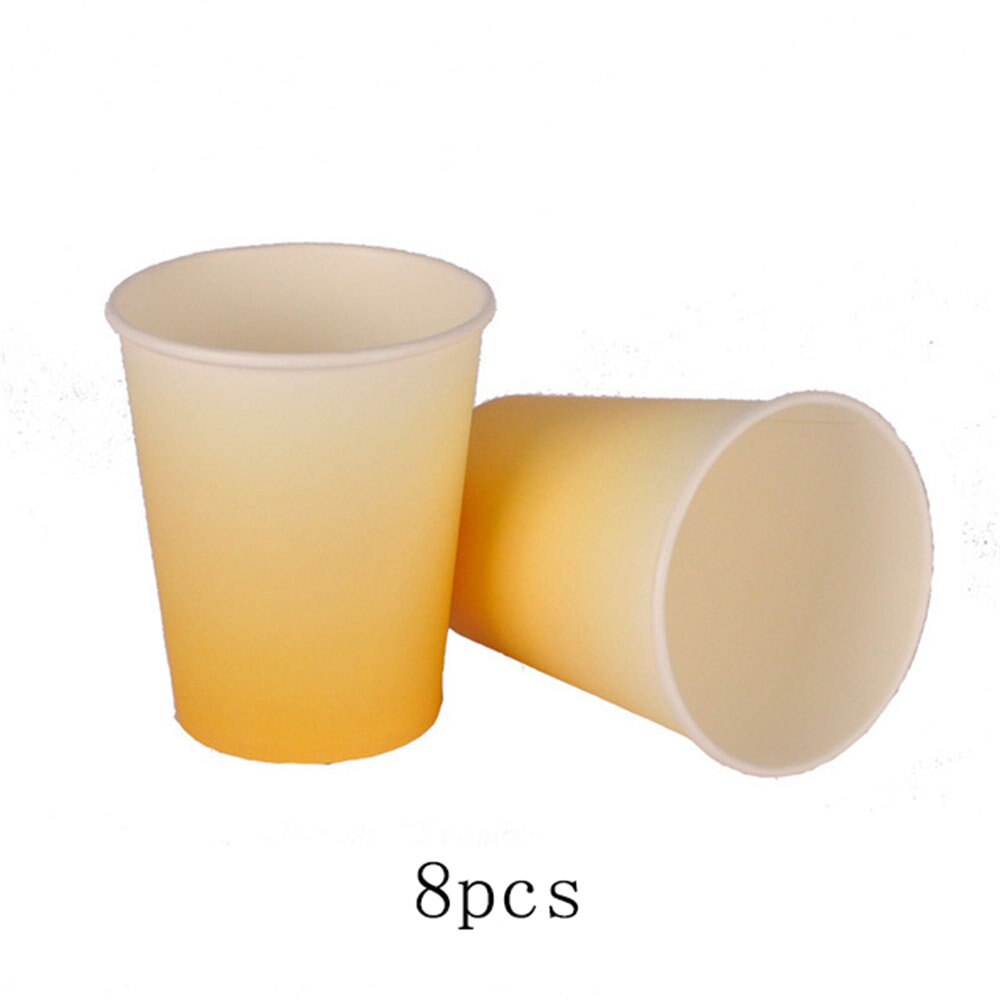 40pcs\set children's birthday party yellow party plate theme event wedding tableware disposable party tableware