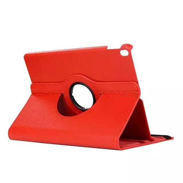 360 Caso Rotativo para Samsung Galaxy Tab 10.1 2019 T510 SM-T510 Wifi SM-T515 T515 Flip Fique Capa De Couro PU LTE Casos Fundas: Tab A 10.1 2019 Red