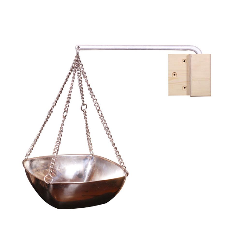 Sauna aromaterapi olie skål sauna kop rustfrit stål æterisk olie holder skål til sauna og spa træmateriale sauna tilbehør: Firkant 120ml
