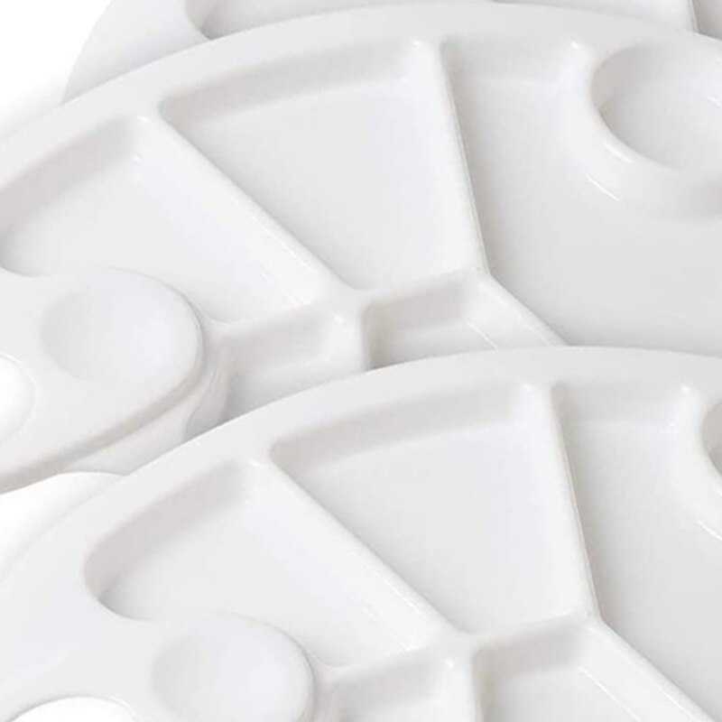 3Pcs Plastic Verf Lade Paletten-Verf Palet Aquarel Mixing Palet Voor Kunstenaar Schilderij