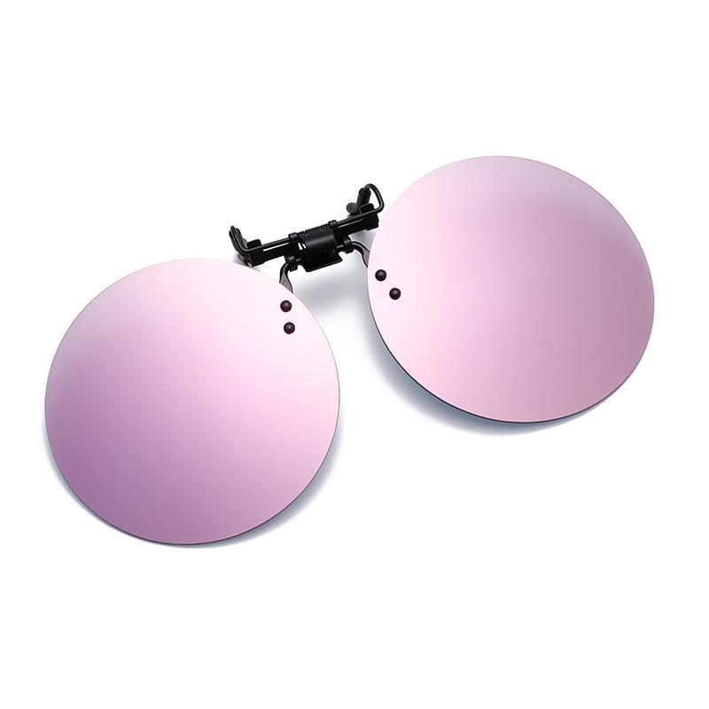 Uv400 clip-on lenzen Anti-reflecterend gepolariseerde clip-on lenzen Randloze clip-on zonnebril voor dagelijks nachtelijk rijden: GRIJS