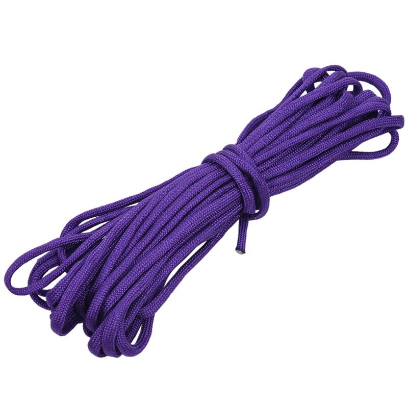 Paracorde – corde de Parachute 550, fil à 7 brins pour escalade, Camping, boucle, noir, 50 pieds: purple