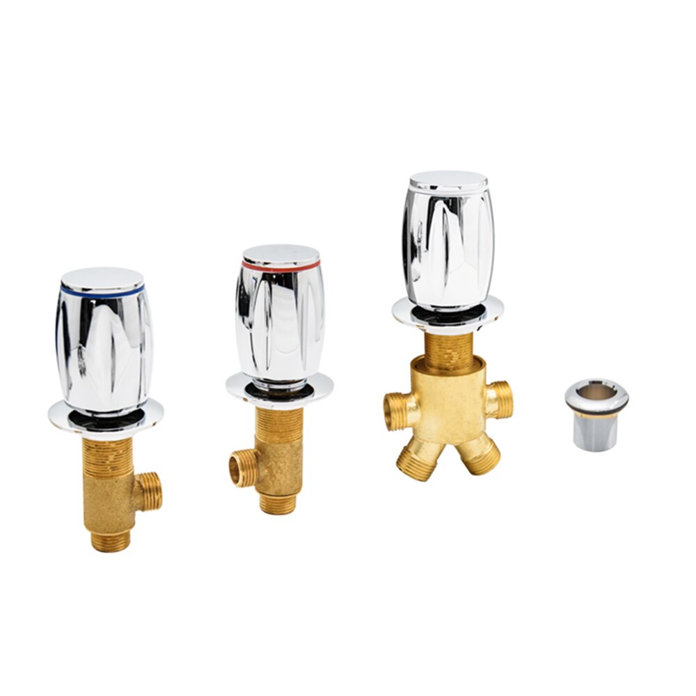 Brass Bathtub Waterfall Tap Diverter 2 Way Switch Control Valve For Shower Mixer Faucet Shower Bath Cascade Waterfall Bathroom