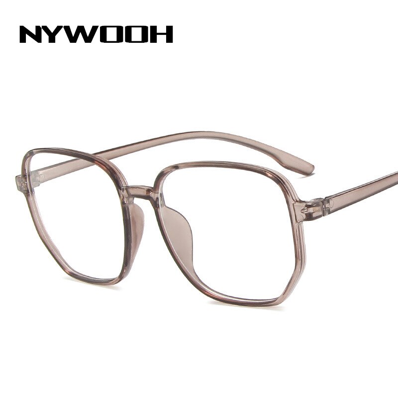 NYWOOH Oversized Anti Blue Light Computer Eyewear Frame for Women Men Square Optical Spectacle Glasses Eyeglasses Frames Unisex