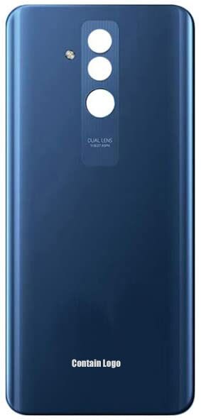 Dla Huawei kumpel 20 Lite tylna pokrywa baterii obudowa ze szkła obudowa z obiektywem aparatu Huawei kumpel 20 Lite obudowa ze szkła tylnego: niebieski nie obiektyw
