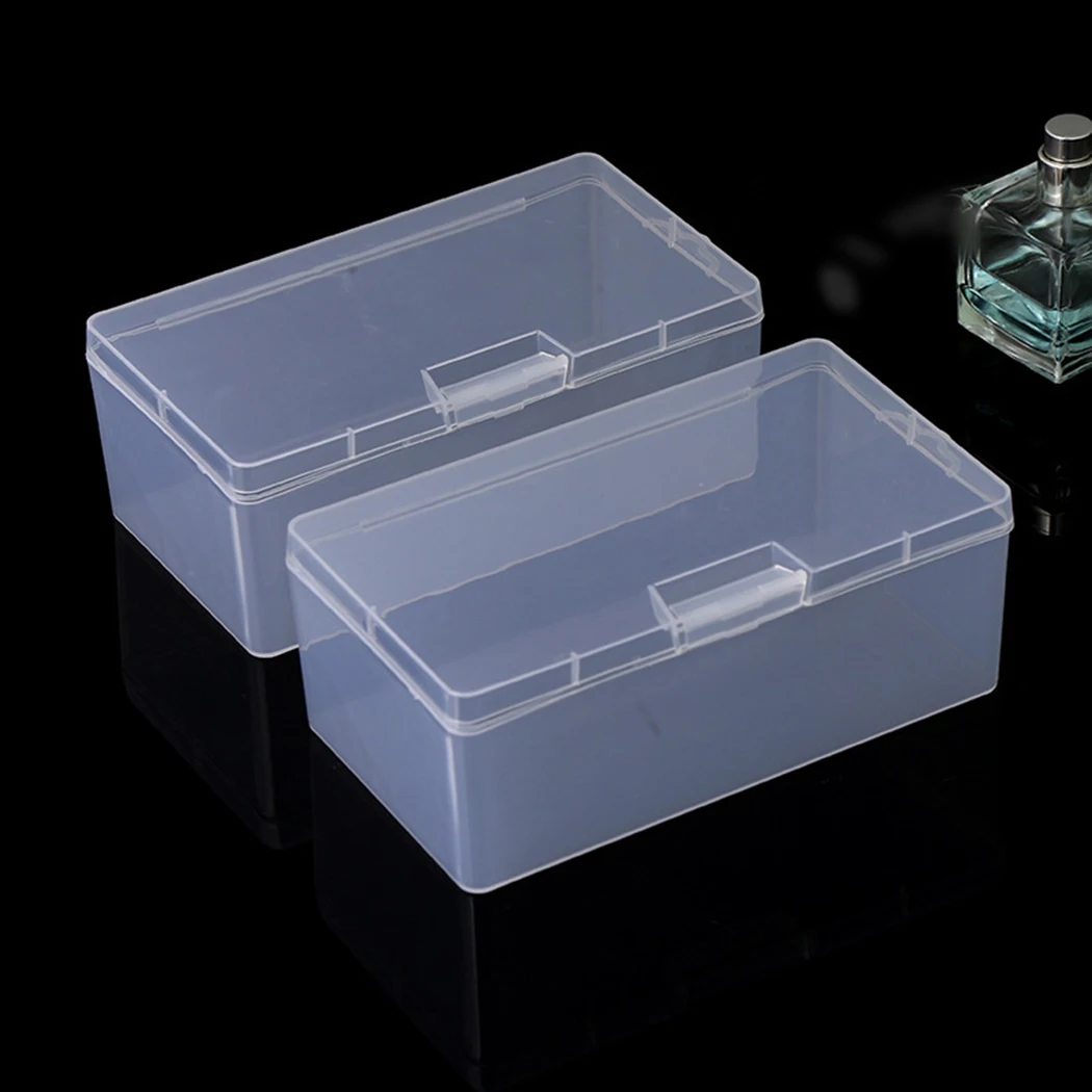 Plastic Box Rectangular Box Translucent Box Packing Box Storage Box Dustproof Solid Strong Jewelry Storage Case Container Boxes
