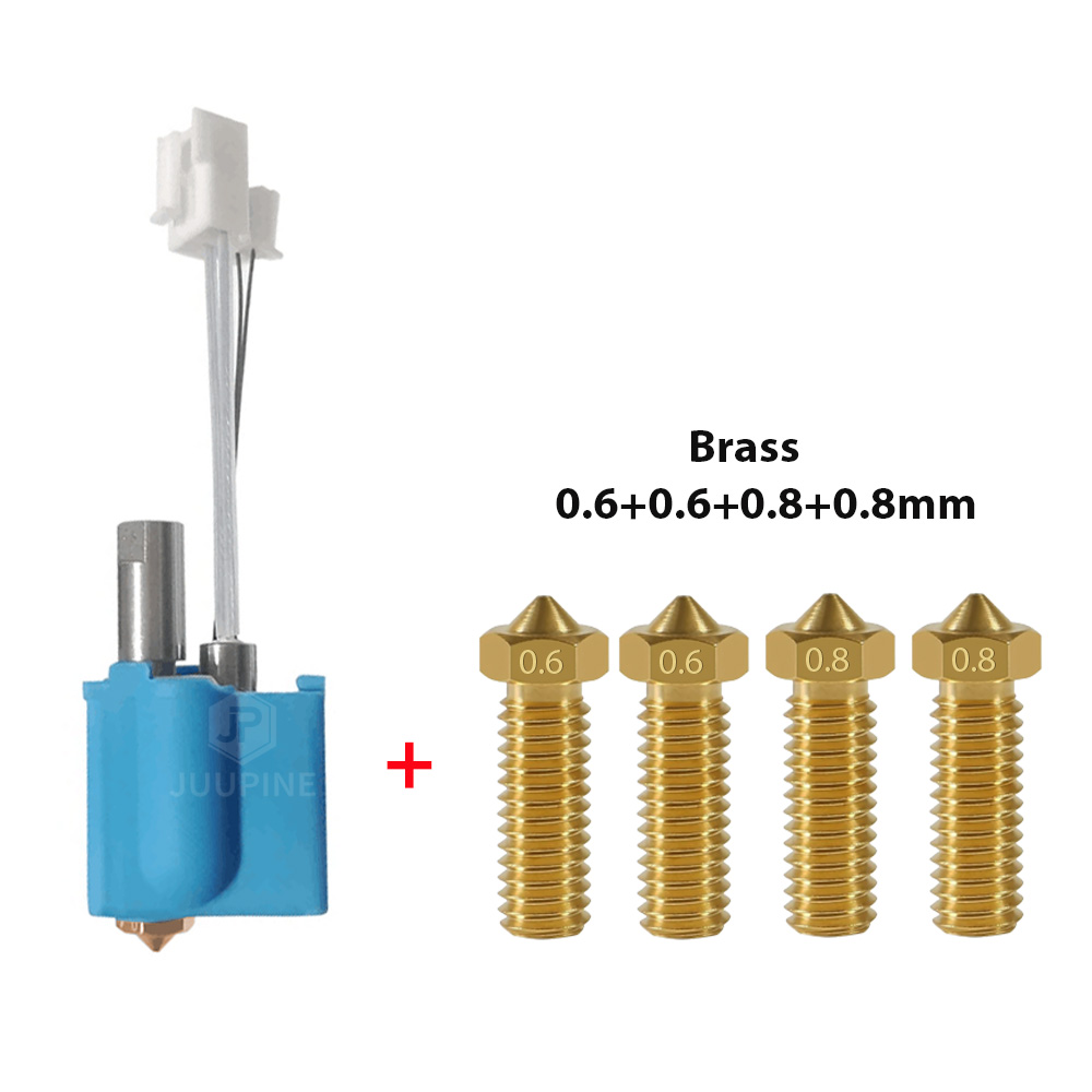 For Artillery Sidewinder X1/X2 Genius Pro Hotend Heatbreak Thermistor Cartridge Heater Heat Block Silicone Cover Volcano Nozzle: Bronze