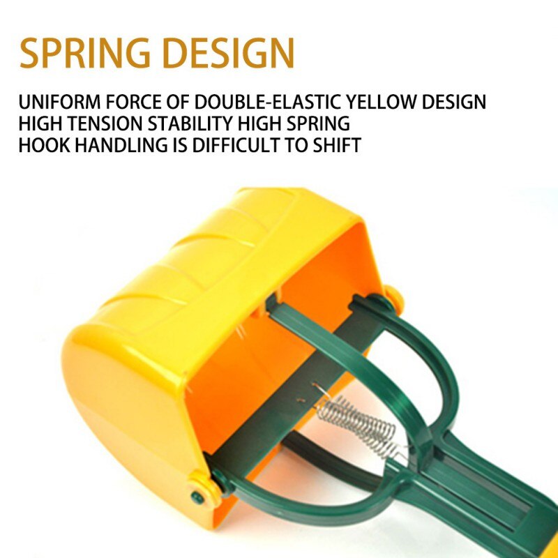 Foldable Pooper Scoop Dog Waste Scoop Sanitary Pickup Remover For Outdoor Pet Puppy Cat Kitten Long Handle Pet Pooper Scooper