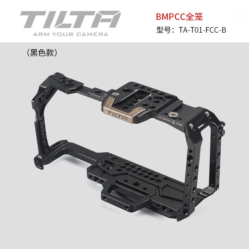 TILTA Black Color Cage for BMPCC4K 6K DSLR Camera Cage for Blackmagic Pocket Cinema Accessories Kit TA-T01-FCC-B