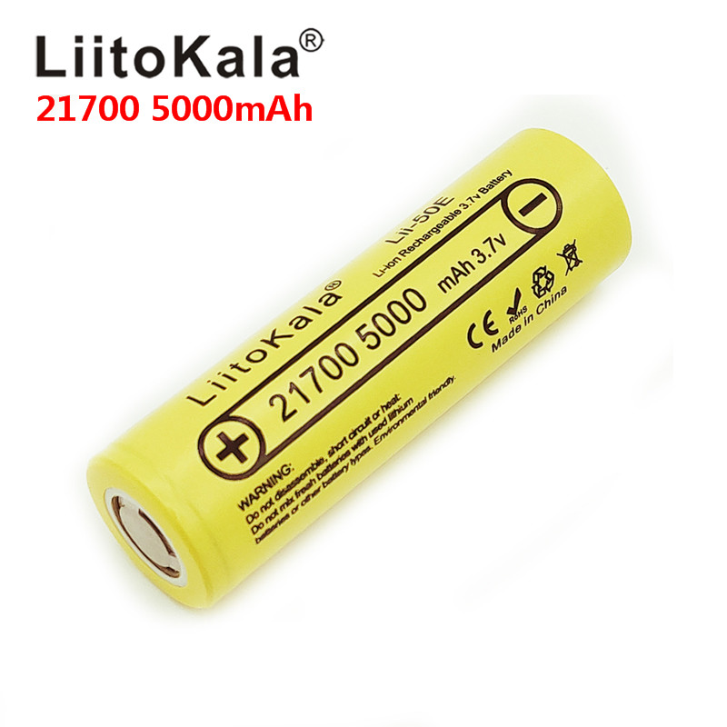 LiitoKala lii-50E 21700 5000mah akumulator 3.7V 5C rozładowanie akumulatory dużej mocy do urządzeń dużej mocy