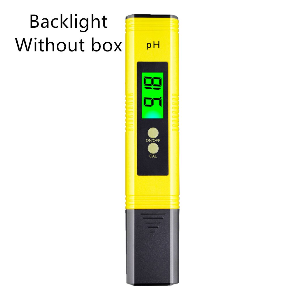 PH Meter Digital Acidity Tester Water Waterproof Test Tool Purity Monitor 0.01 PH Detector for Aquarium Pool 20%OFF: B with backlight