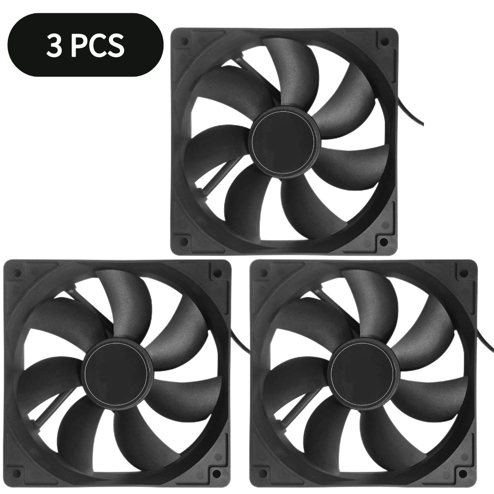 120mm Computer Case Fan Ultra Silent Quiet Cooling Fan PC Cooler Fan DC 12V Quiet Cooler Radiator for Computer PC Case