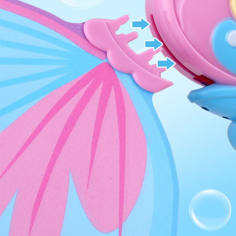 Bambini Palmare Bacchetta Magica Bolla Macchina Elettrica Bolla Farfalla Ventilatore Maker K92D