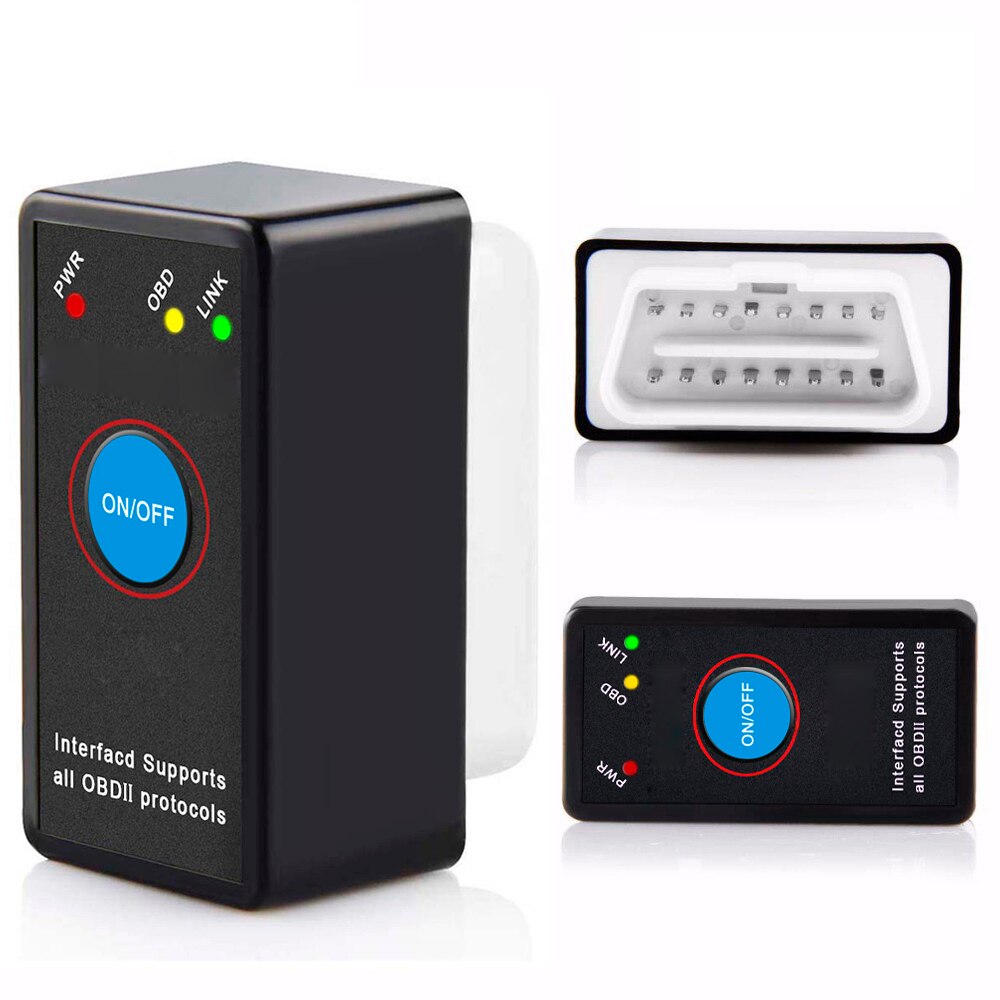 ELM327 Bluetooth OBD2 Code Reader V1.5 Met Schakelaar Accesorios Para Auto Obd Code Reader Met Cd Drive