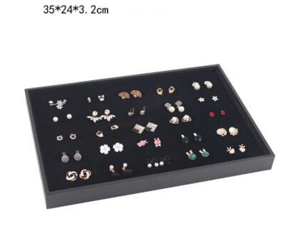 Jewelry Box Plate Jewelry Display Earring Holder Ring Watch Necklace Display Tray Stand Organizer Box Case Display Storage: 17