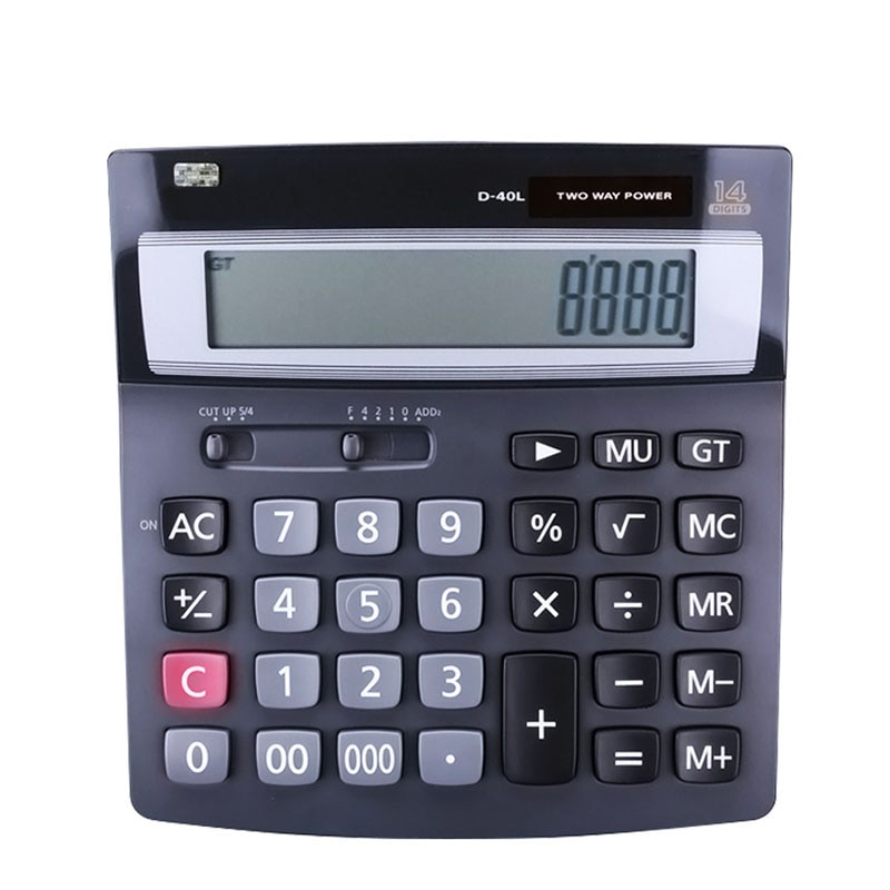 D-40L Financial Banking 14-digit LCD Screen Ultra-wide Body Financial Calculator Office Electronics