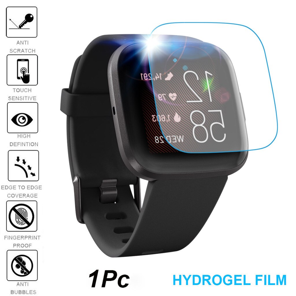 Hydrogel Bildschirm Schutz für Fitbit Versa 2 Clever Uhr 1Pack 3Pack Weichen Bildschirm Anzeige-schutzfolie Film Sport 19Sep