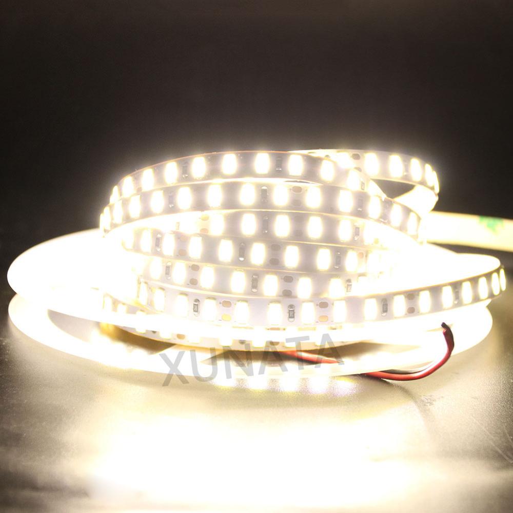120 leds/m 5 M 5630 Led Strip Licht 12 V DC Flexibele LED Licht 600LED 300LED Pixel Tape Niet Waterdichte Led Lint Kerst Lamp: Warm White