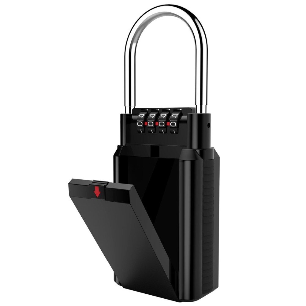 Combinatie Lock BoxKey Opslag Lock Box 4-Digit Cijferslot, key Lock Box Houdt tot 6 Toetsen Waterdicht Sleutel Lock box