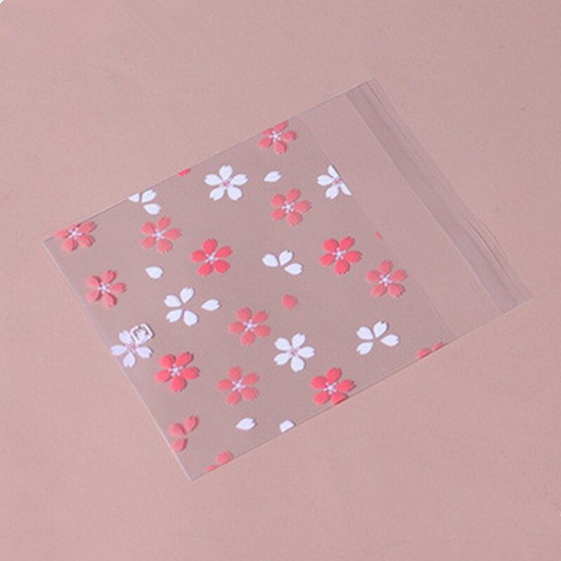 Transparent Blume Cookie Verpackung Tasche &amp; Süßigkeiten Taschen Für Kekse Snack Back Paket Hochzeit Party Tasche: 1 / 10x10cm