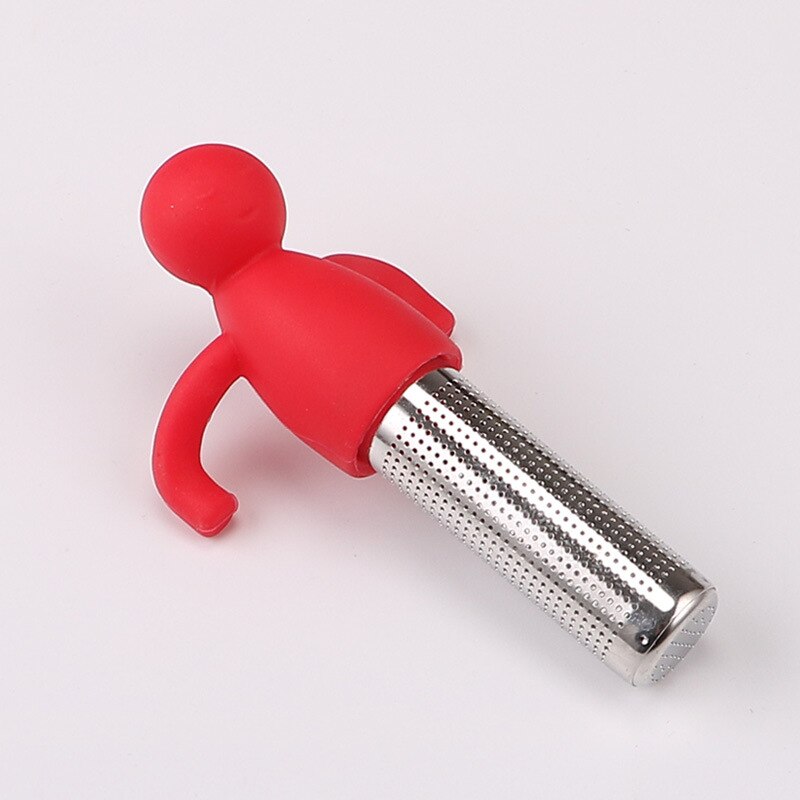 Tea Infuser Strainer Sieve Stainless Steel Infusers Teaware Tea Bags Leaf Filter Diffuser Infusor Kitchen Accessories: 1pc Red