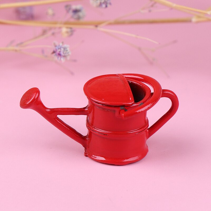 1:12 dukkehus vandkande dukkehus tilbehør klassisk legetøj haven drys blomsterpotte miniaturedekoration: 3