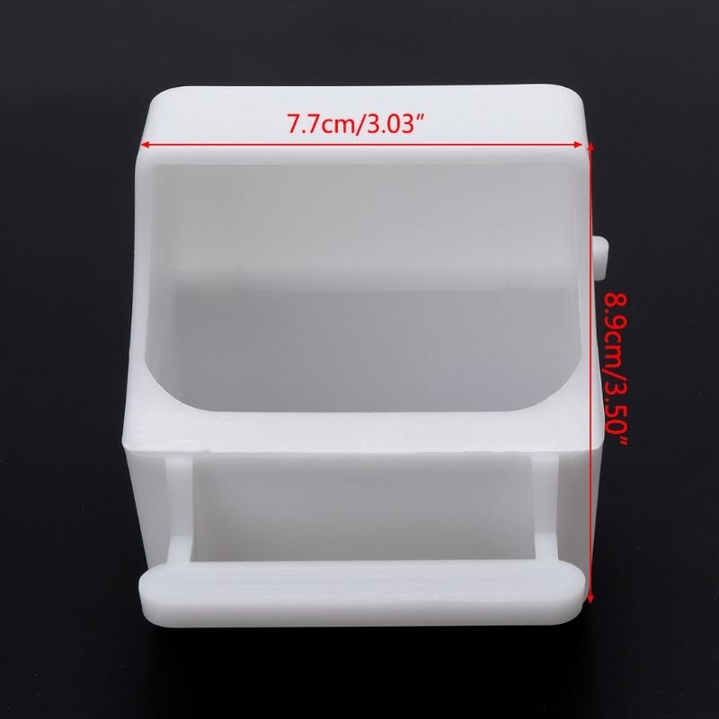 4XFA Bird Feeder Anti Feeding Bowl Box Proof Cage Parrot Pigeon Equipment Plastic Drink Water