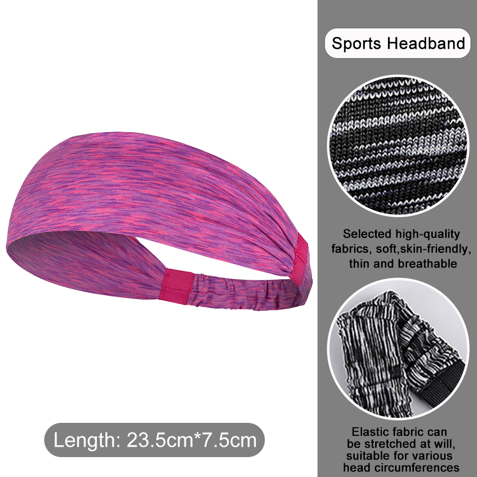 Stirnbänder für Männer Frauen Herren SchweißBand Sport Stirnband Feuchtigkeit Wicking trainieren Schweißbänder Yoga Haar Bands Kopf Schweiß: B 06