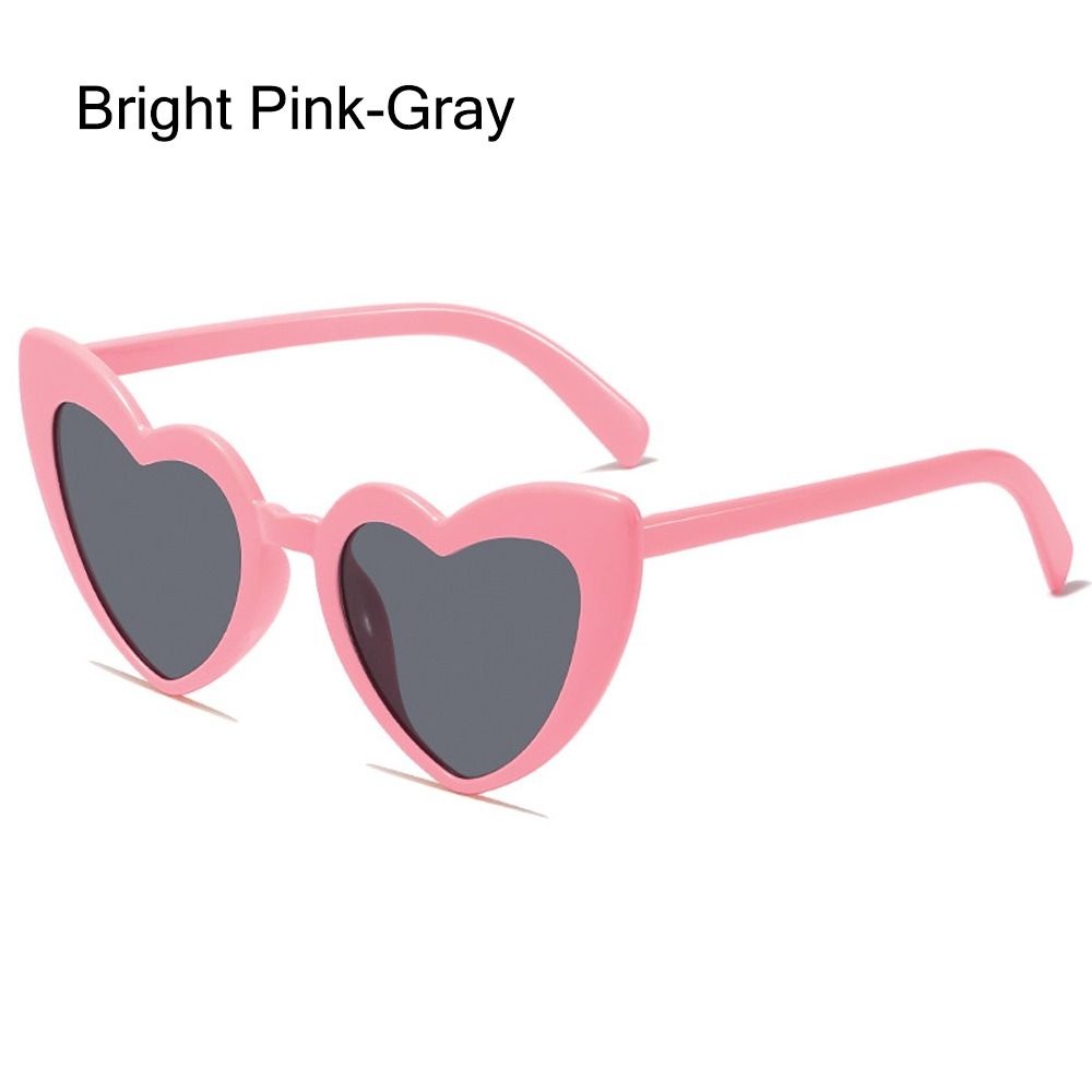 Gafas de sol en forma de corazón, gafas de sol Vintage irregulares con forma de corazón rosa, gafas de sol de para disparar en la calle para mujer, protección UV: Naranja