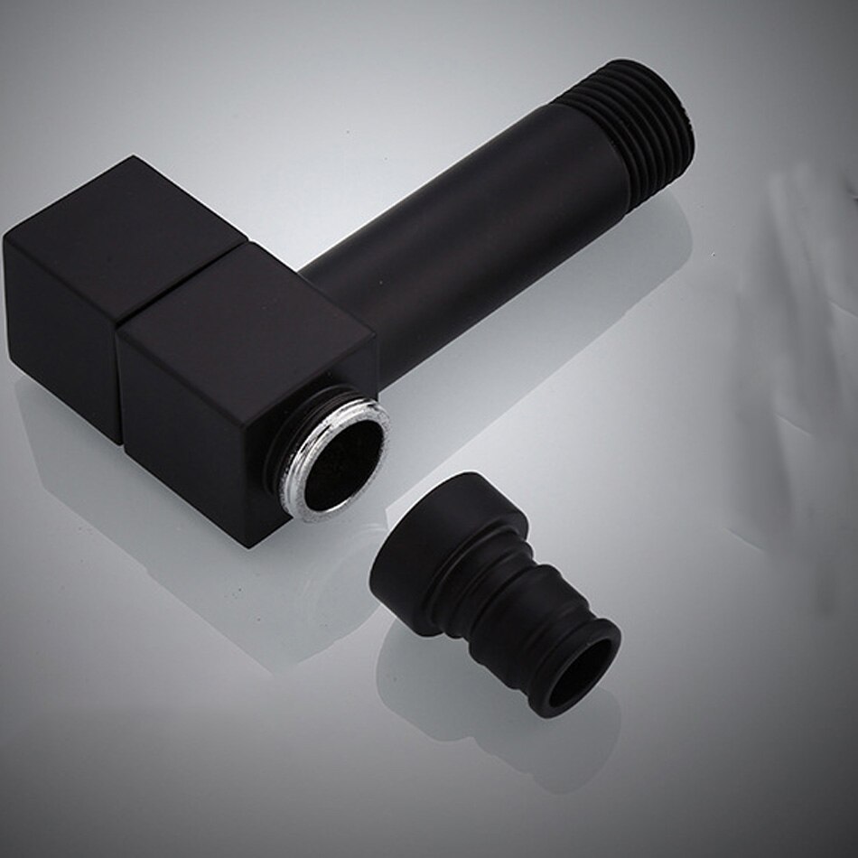 Black Washing Machine Faucet Antique Brass Wall Mounted Single Cold Tap Bibcock Balcony Kitchen Bathroom Outdoor Garden Tap G1/2