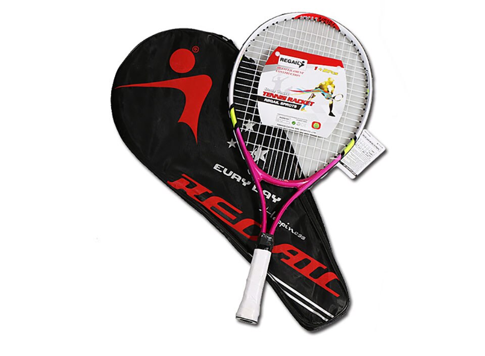 1 Pcs Teenager's Training Tennis Racket Aluminum Alloy Racquet with Bag for Chidlren Beginners with free Carry Bag: Red Handle