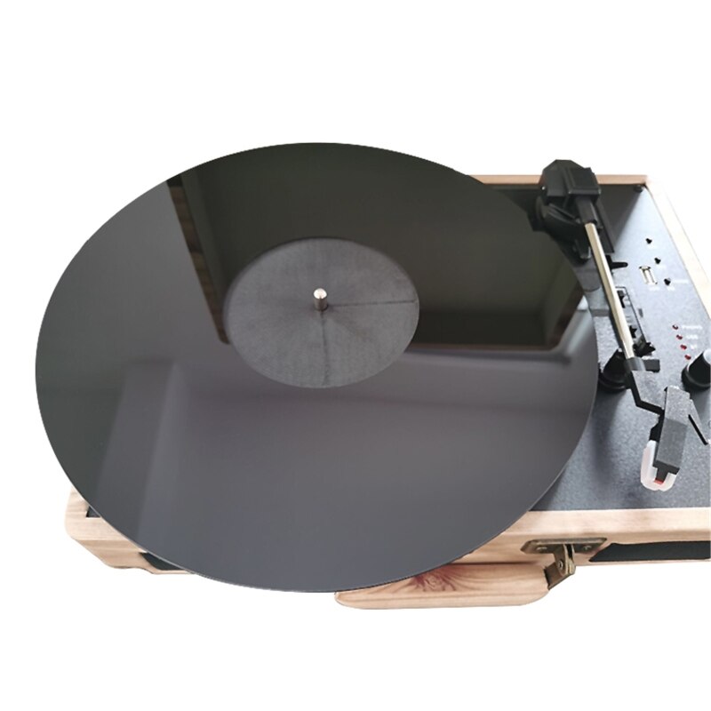 Acrylic Record Pad Anti-static LP Vinyl Mat Slipmat for Turntable Phonograph Accessories 12 Inch 3MM Cassette Tape Drive Belt As