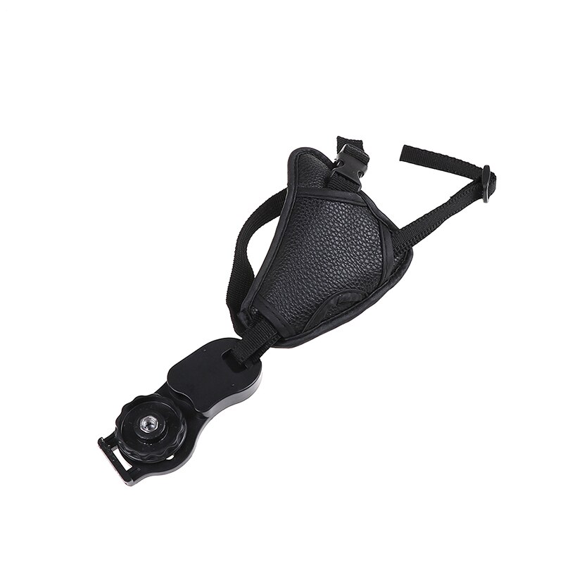Camera Pu Leather Grip Snelle Pols Riem Zachte Hand Grip Camera Tas Universele Voor Canon Voor Nikon Voor Sony olympus Zwart