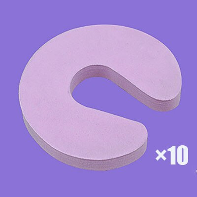 Tope de puerta de espuma para bebé, protectores de seguridad para niño, accesorios de seguridad para el hogar, 5/10 Uds.: 10 pcs pink
