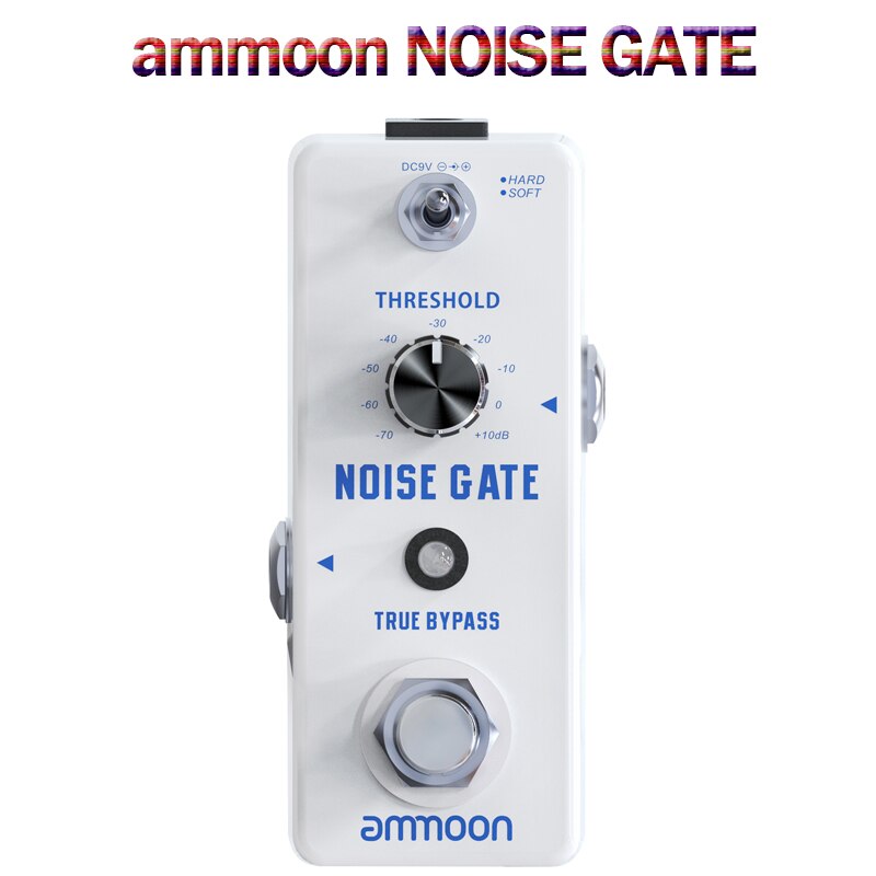 Ammoon stereo looper loop record guitar effekt pedal 10 uafhængige loops max 10 min optagetid guitar pedal guitar tilbehør: Ammoon noise gate