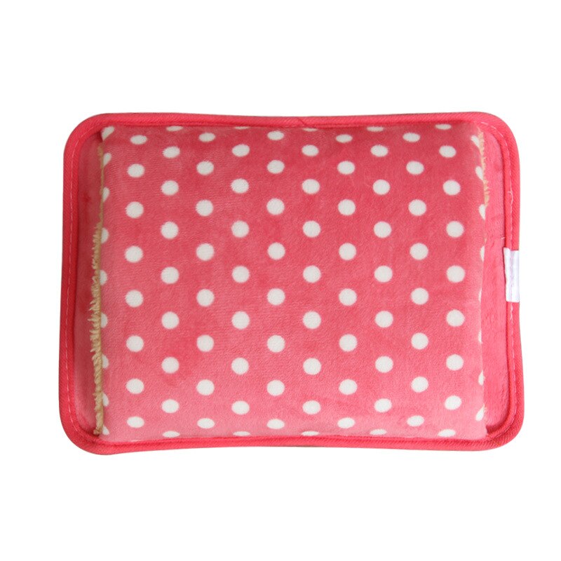 bolsa de agua bolsa agua calientamanos bolsa Enchufe de la UE Calentador de manos Paquete de calor Linda bolsa de agua eléctrica recargable Bolsa de agua reutilizable de pie: 15 Pink EU plug