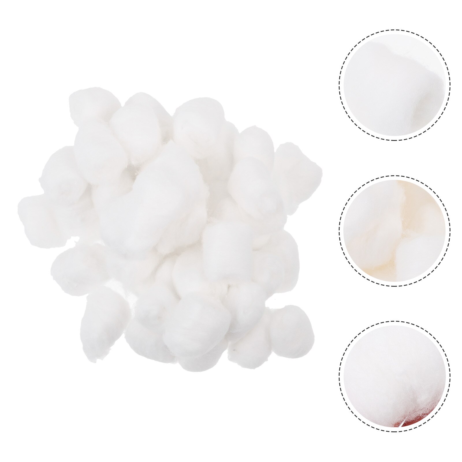 200Pcs Non Degreasing Salon Cotton Balls Cupping Store Cosmetic Cotton Balls