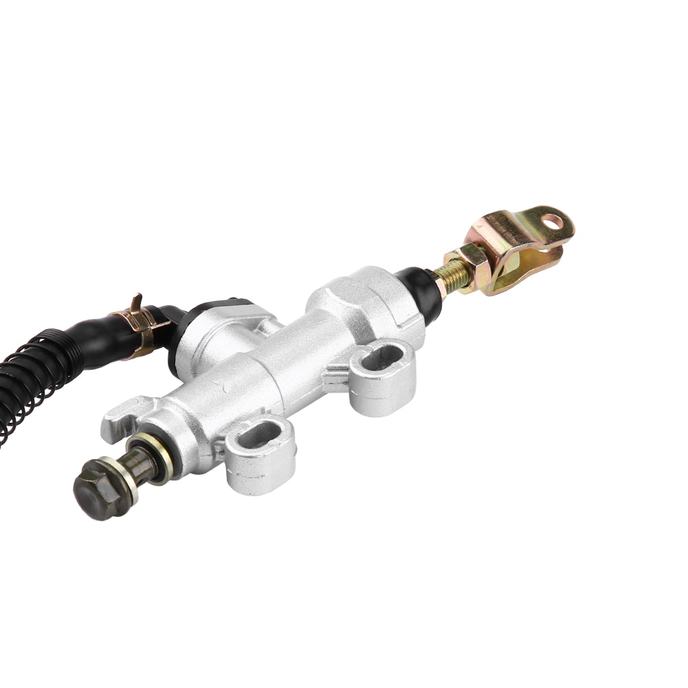 Achter Voetrem Hydraulische Hoofdremcilinder Pomp Reservoir Zilver Fit Voor De Meeste Motorcycle Fit Voor Suzuki Kawasaki Honda Yamaha