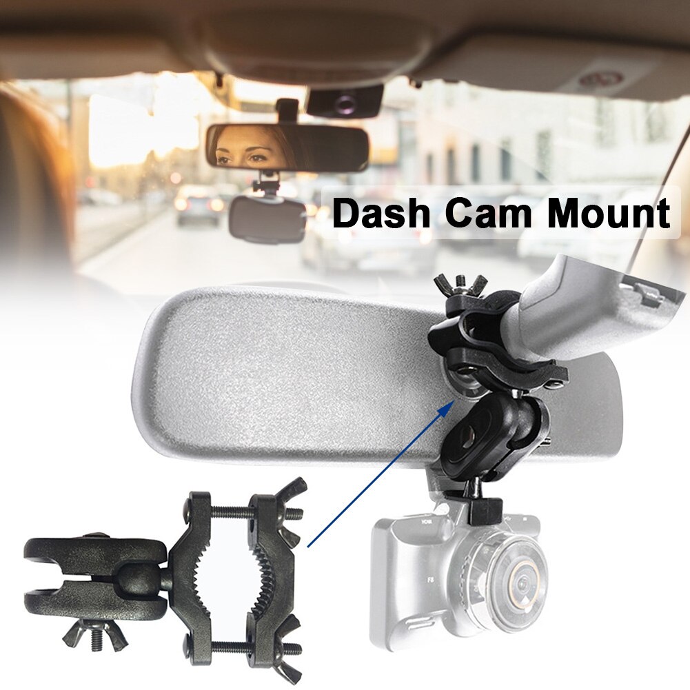 Anti Skid Heat Resistant Rearview Mirror Stable Car Interior Easy Install Auto Driving Dash Cam Mount Tool Free Universal Holder