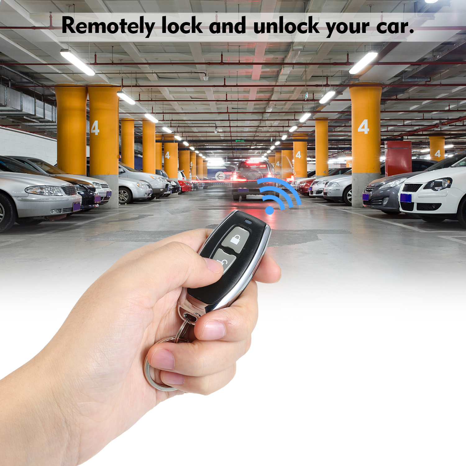 Universal Car Door Lock Trunk Release Keyless Entry System Central Locking Kit With Remote Control Support 1 Million Code Times