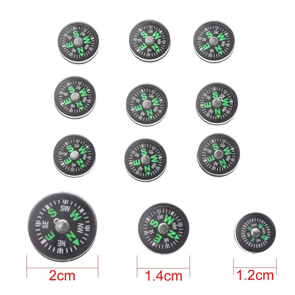 Oil Filled Mini Compass For Outdoor Handheld Accurate Compass Survival Compasses Button Practical Guider Adventure Tools