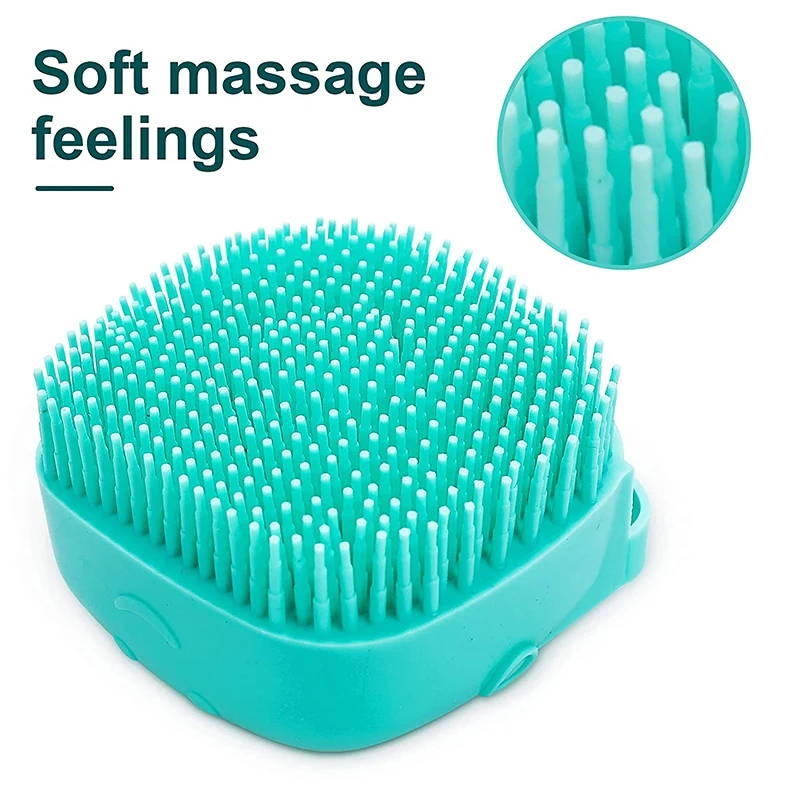 Brosse de douche en Silicone pour chien et chat, distributeur de shampoing pour animaux de compagnie, masseur, brosse de bain, salle de bain, lavage des chiots, brosse de toilettage, accessoires pour chiens