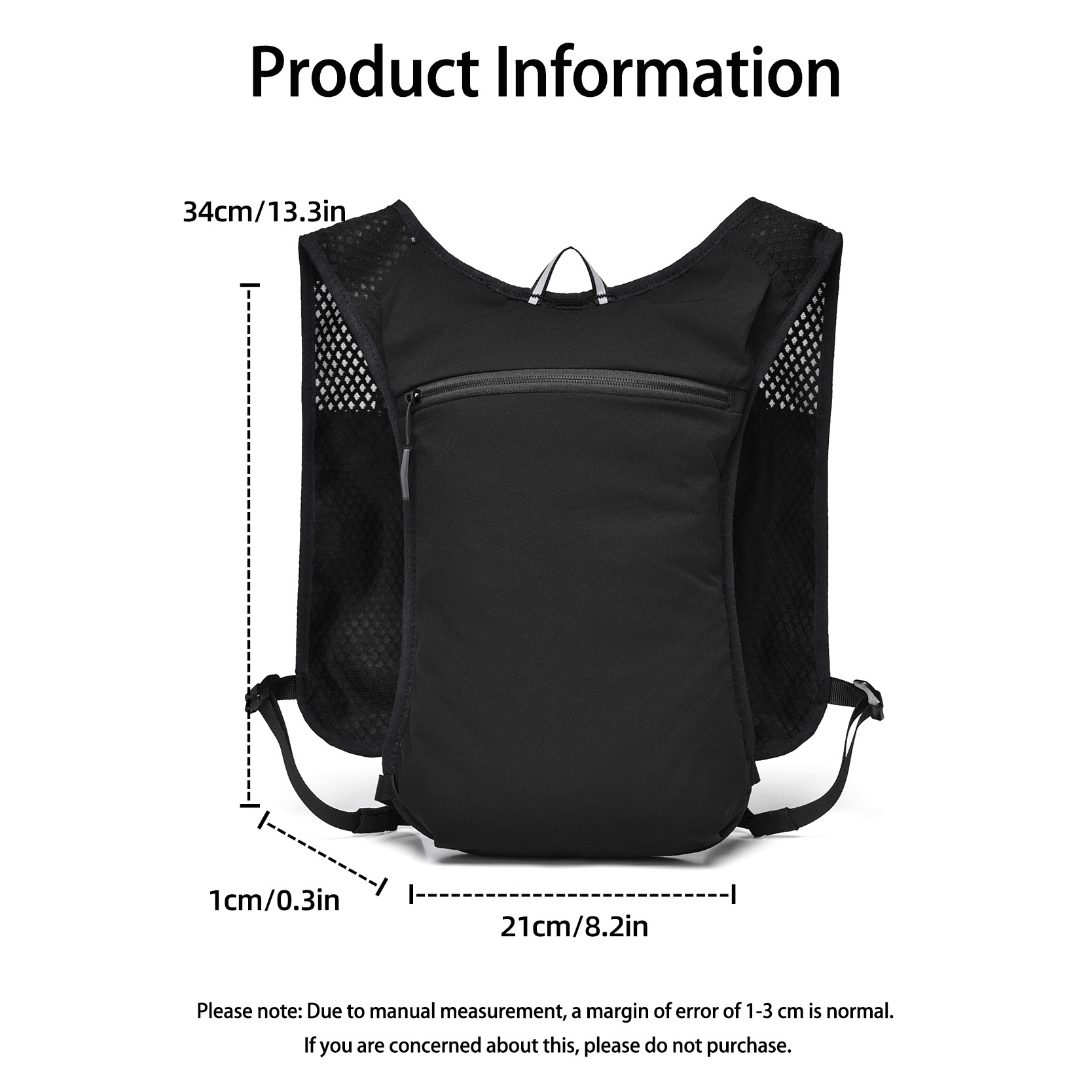 Multifunktionale Wasserbeutel-Weste, unisex Ultraleichter Offroad-Laufrucksack, Langlebige Große Marathon--Tasche aus Nylon